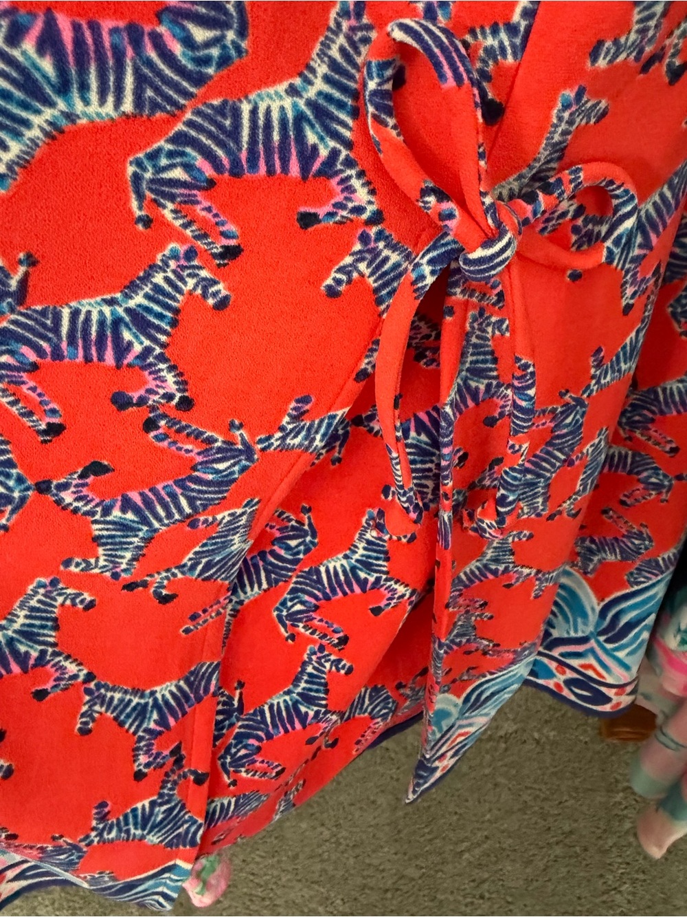 šREDUCED TODAY ONLY $62 NWT Lilly Pulitzer Pearl Romper Picante Coral Heebee - Picture 9 of 9
